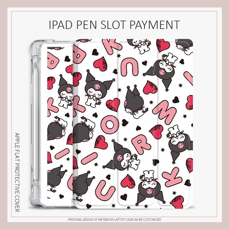 Kuromi graffiti ốp lưng iPad air 1 2 3 4 5 mini 4 5 6 ốp lưng iPad gen6 10.2 gen 7 8 9 ốp lưng iPad 
