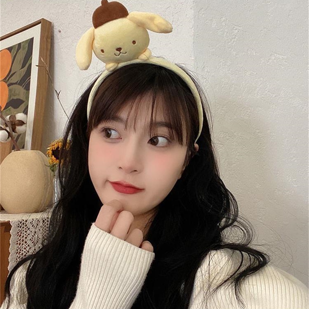 Anime Sanrio Kawaii Tóc Cinnamoroll Hoạt Hình Dễ Thương Kuromi Giai Điệu Sang Trọng Rửa Mặt Tóc Phụ Kiện Tóc * KÍNH