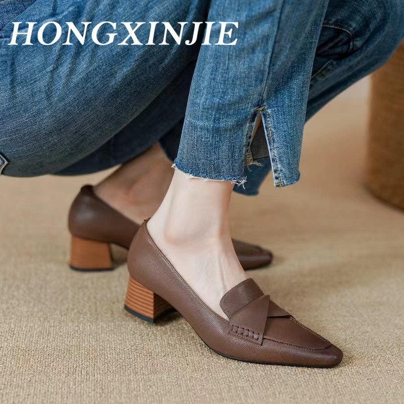 HONGXINJIE Giày Cao Gót Mũi Nhọn GIÀY SANDAL Thời Trang Mới 2023 Cho Nữ B95G089 35Z230831