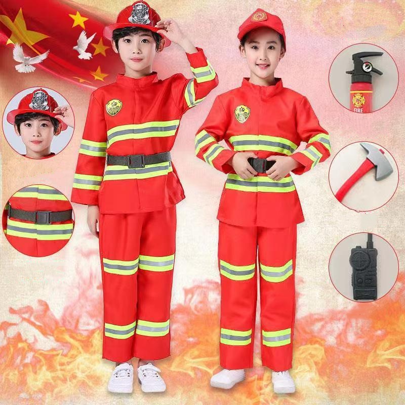 Trẻ Em Lính Cứu Hỏa Quần Áo Trẻ Em Cosplay Lính Cứu Hỏa Nghề Nghiệp