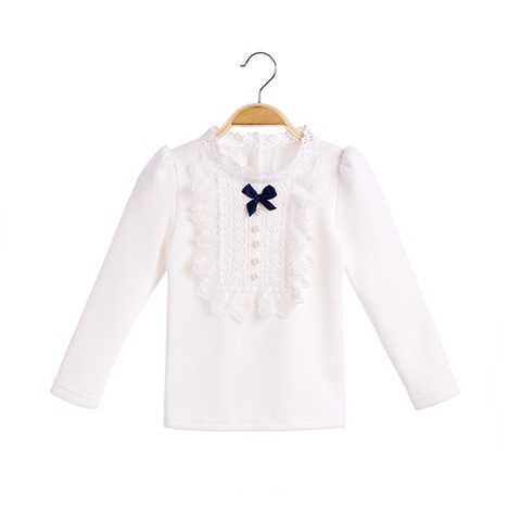 Áo Thun Tay Dài Thời Trang Xinh Xắn Cho Bé Gái