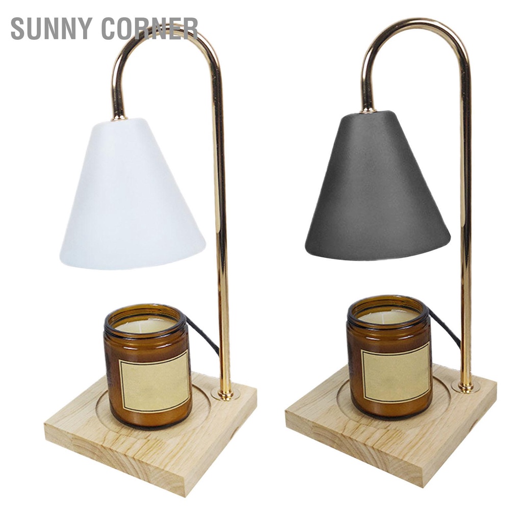 Sunny corner Có hàng sẵn Đèn sưởi ấm nến không khói có thể điều chỉnh độ sáng Trang trí đèn thơm nóng chảy cho phòng ngủ EU 220V