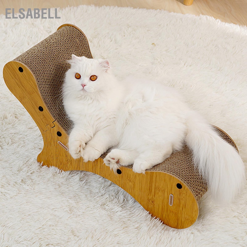 Elsabell. Cat Scratcher Giường Phòng chờ bằng bìa cứng thoải mái Tấm lót trầy xước có thể thay thế dày cho trong nhà