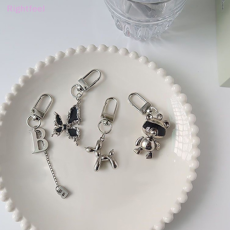 Qfeel Móc Chìa Khóa Hình Chú Chó Và Bong Bóng Cá Tính Vui Nhộn Dùng Làm Quà Tặng Cho Bạn Gái / Bạn Gái Mới