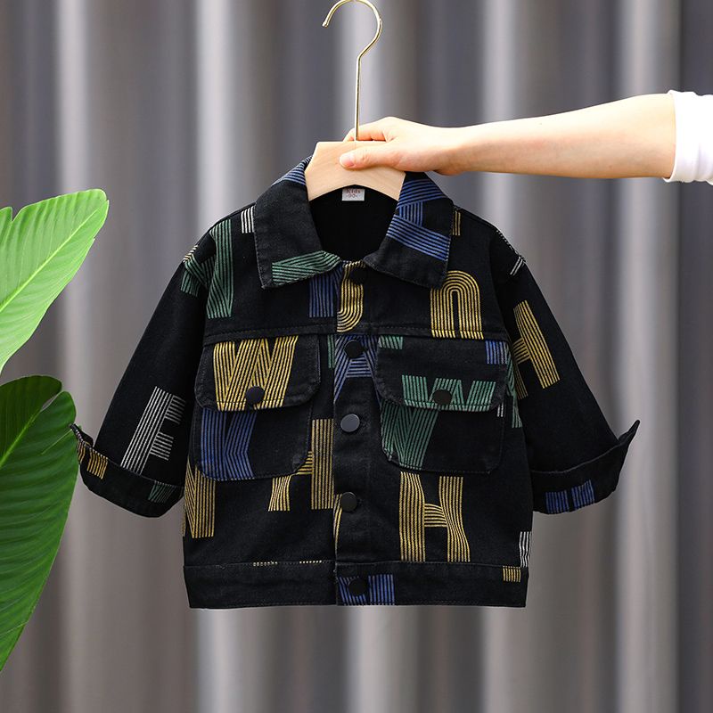 Áo Khoác denim Thời Trang Cá Tính Cho Bé Trai