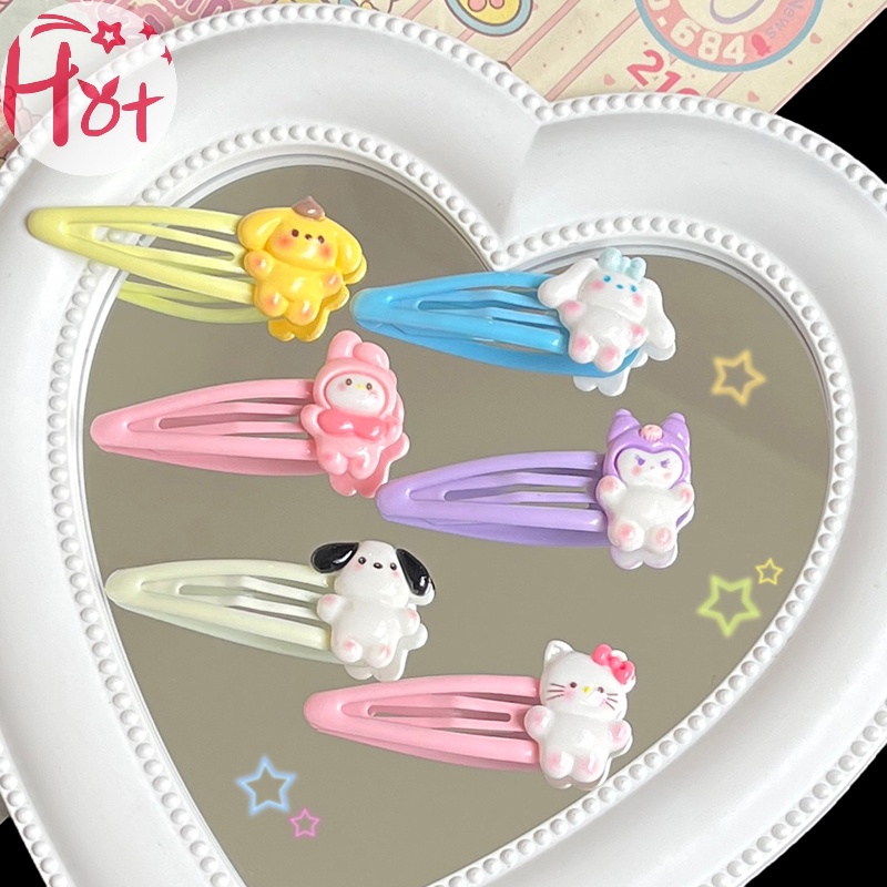 Jr Kẹp Tóc acrylic Kiểu Dáng Ngọt Ngào Dễ Thương Cho Bé Gái vn