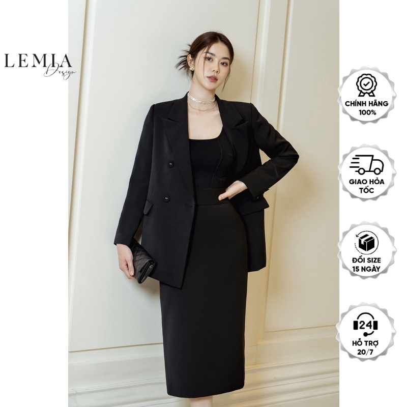 Chân Váy Bút Chì Cạp Cao Thời Trang Công Sở Sang Trọng By LEMIA Design - 22Z053