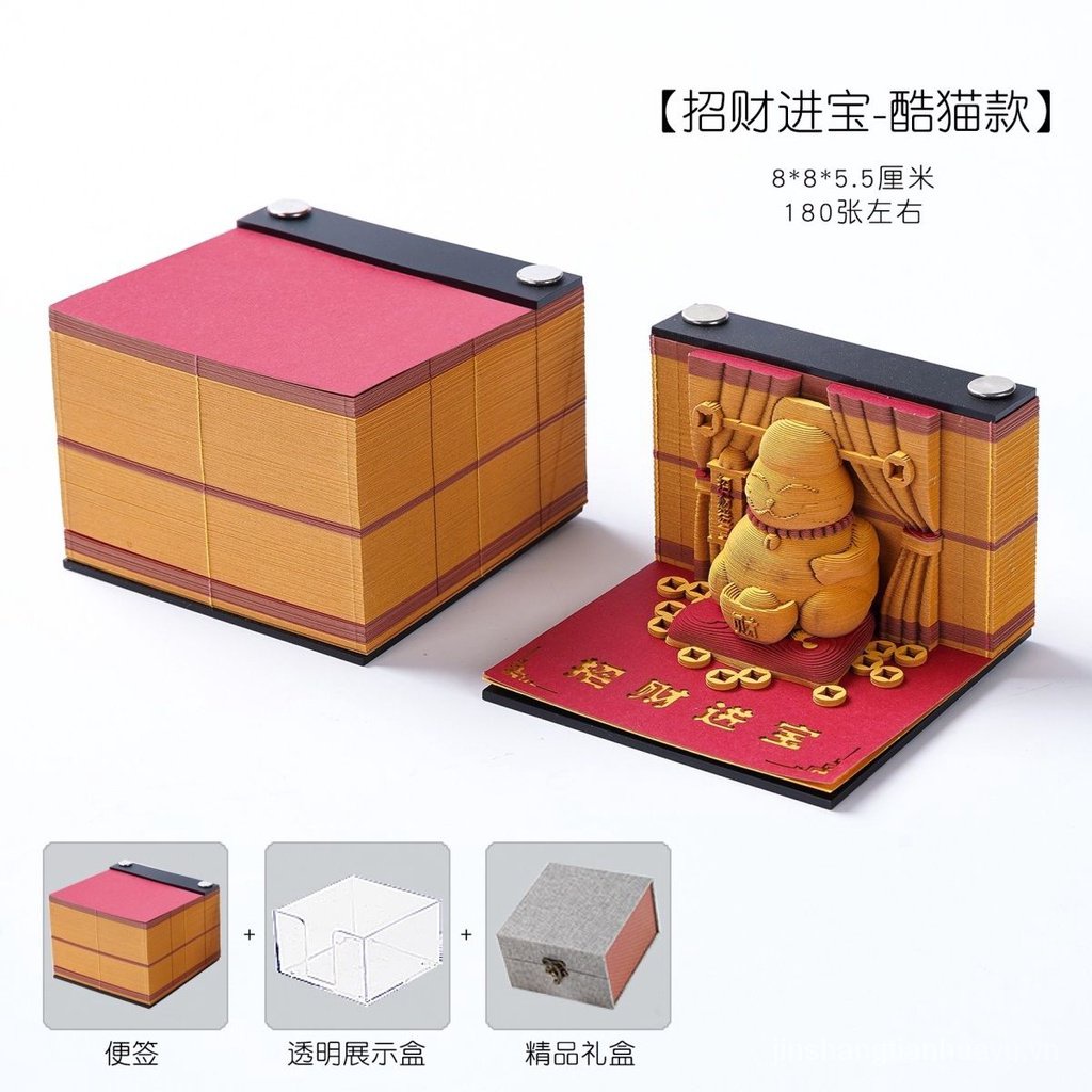 Qianli Giấy Ghi Chú Họa Tiết Trái Đất 3d Sáng Tạo