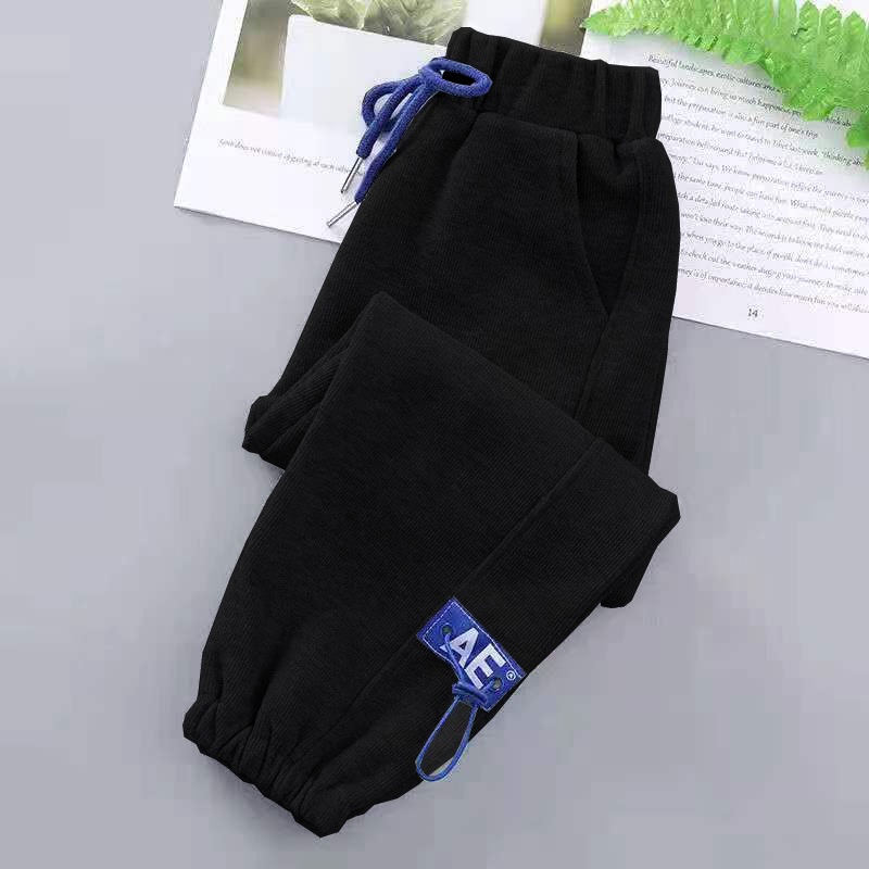 Momo Quần Thể Thao Lót Nhung Dày Dặn Dáng Rộng Phong Cách Hàn Quốc Thời Trang Thu Đông Cho Nam Và Nữ