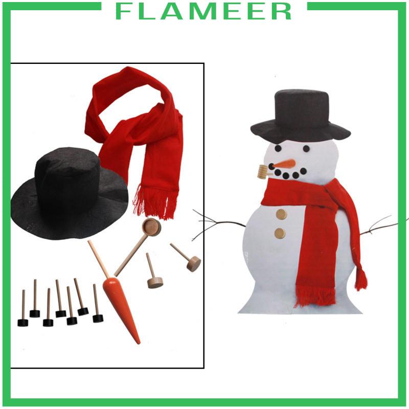 Set Đồ Hóa Trang Người Tuyết Kèm Khăn Choàng Cổ Và Mũ Cho Bé