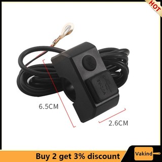 Tẩu Sạc Nhanh 12v Sang 5v 3a Cổng usb Kép Gắn Tay Lái Xe Máy Điện Thoại