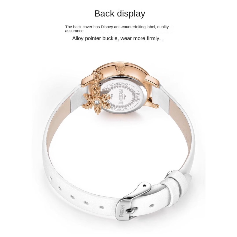 Disney Đồng Hồ quartz Chống Thấm Nước Hình Băng Và Tuyết odyssey Thời Trang Cho Nữ - Thiết Kế Độc Đáo Cho Nữ Sinh Trung Học