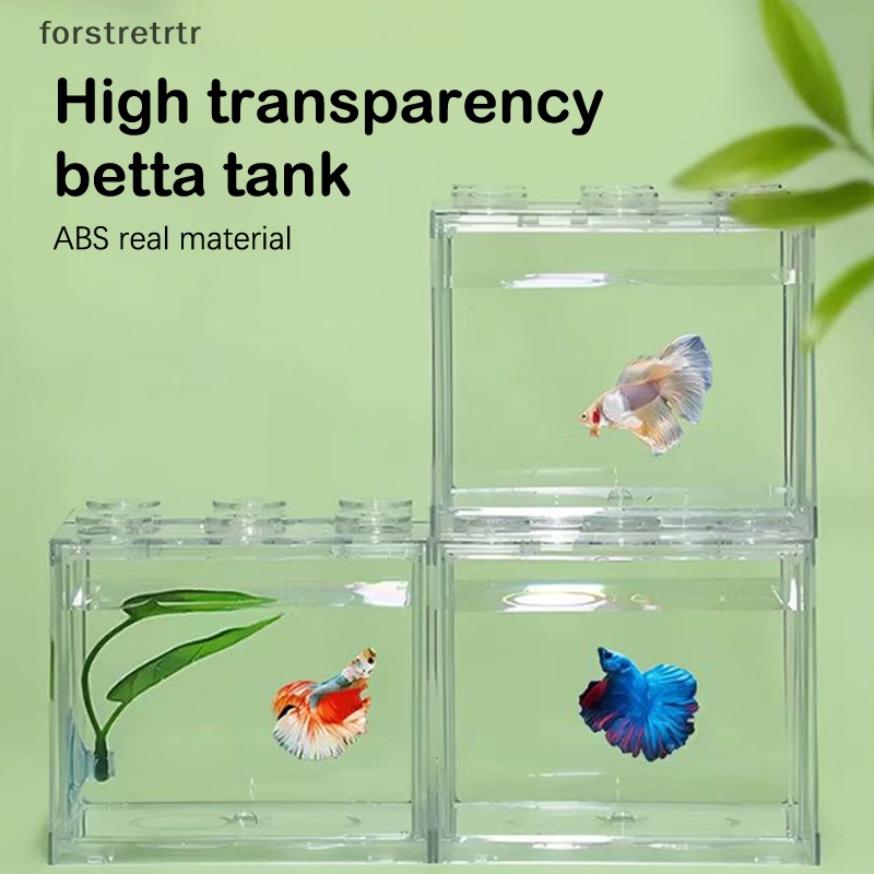Forstretr Bể Cá mini Có Đèn led Trang Trí Nhà Ở / Văn Phòng