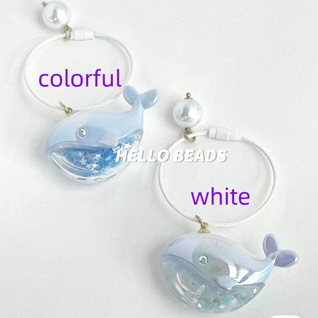 Nóng bán Phụ Kiện Móc Khóa Hình Cá Voi Su Zaizai dolphin Khi Chạy Ba Lô