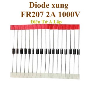 Diode xung fr207 2a - điot xung fr207 2a 1000v loại dây - điện tử a lập