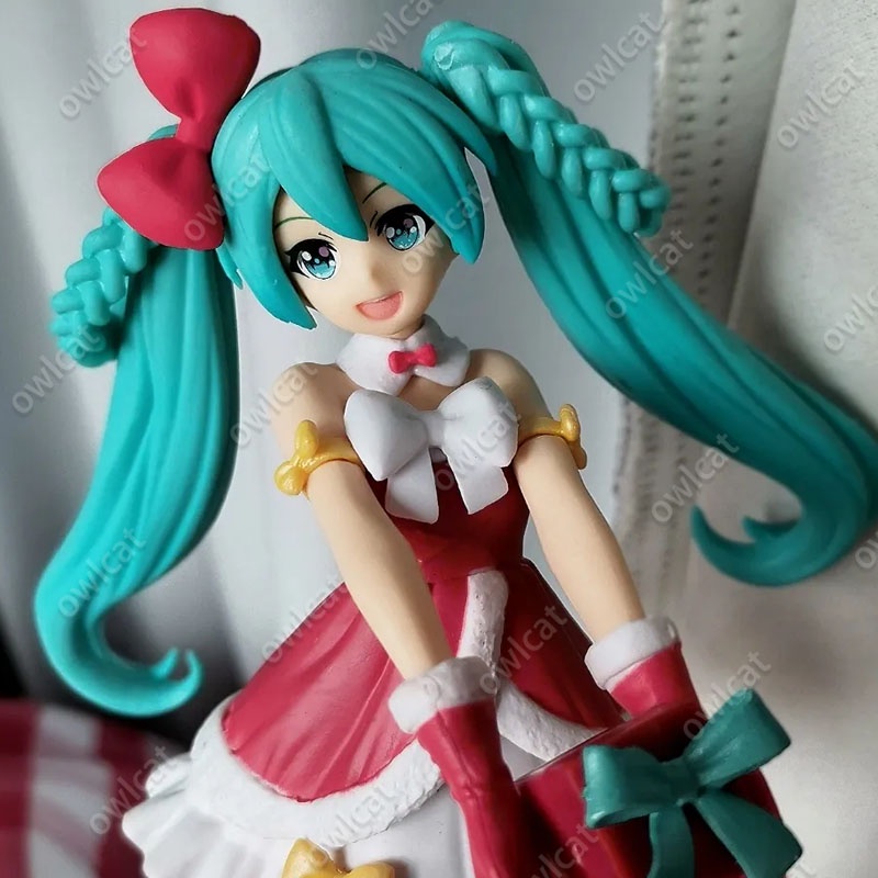 Mô Hình Nhân Vật VOCALOID Miku  22cm Hatsune Miku Virtual Idol Christmas Day Santa Claus Girl Series TAiTO Piapro Packed in Box Super Premium Figure