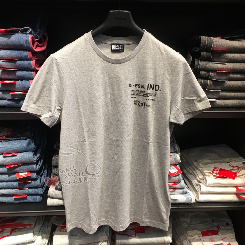 Diesel Áo Thun cotton Ngắn Tay In logo Cá Tính Dành Cho Nam