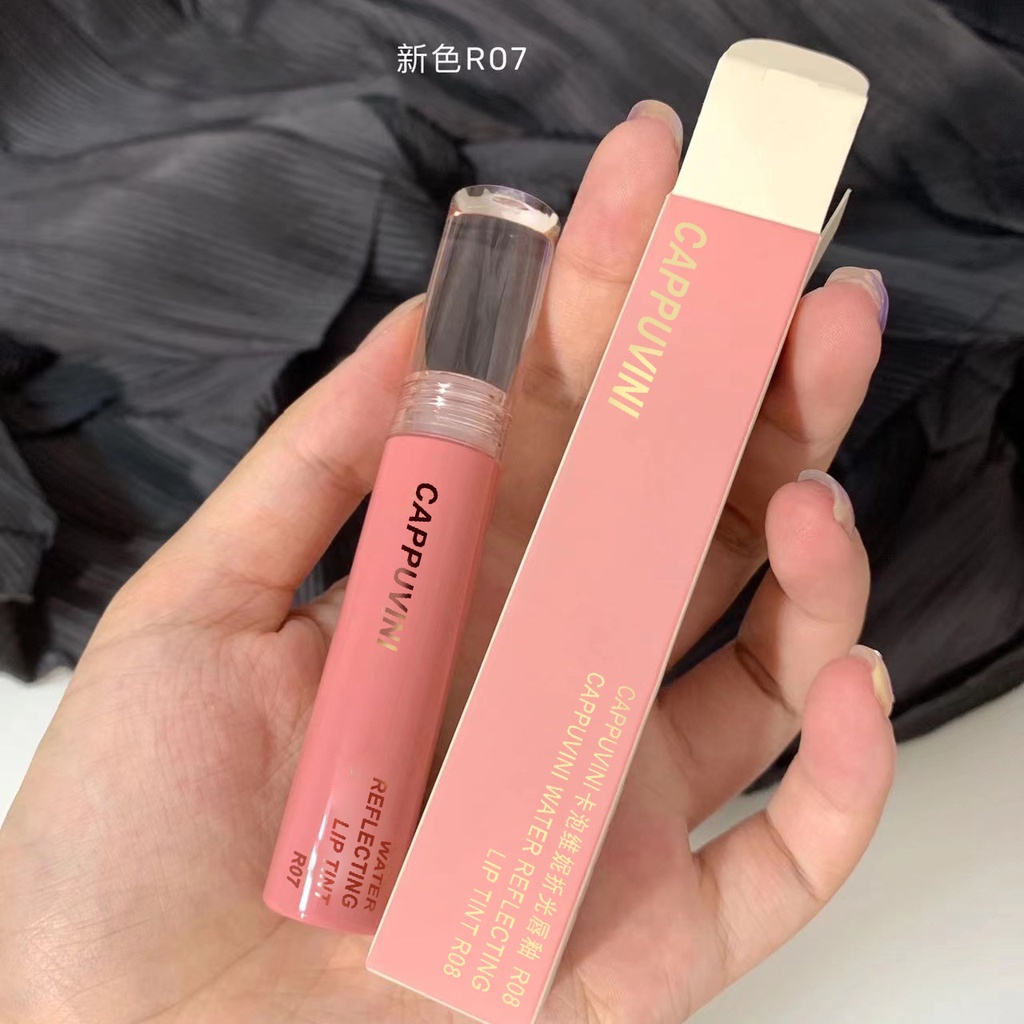 Son Bóng Thủy Tinh cappuvini Màu Phản Quang Phong Cách Học Sinh Cho Nữ