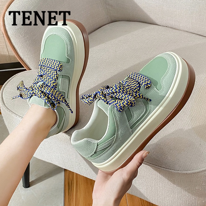 TENET  thể thao nữ giày giày thể thao nữ đáy dày  Chống trơn trượt Đàn hồi Lịch sự Thoáng khí FYD2390RJU37Z230915