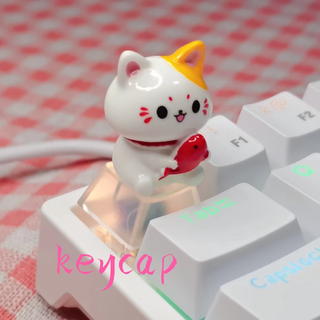 Bàn Phím Cơ Hình Mèo Dễ Thương Cho esc