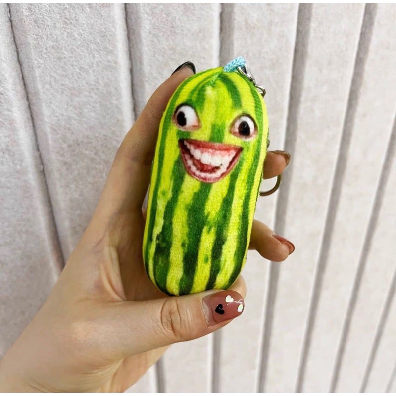 Móc khoá quả dưa hấu meme hài hước