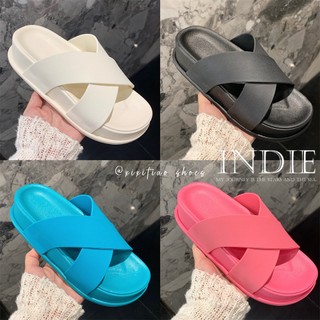 INDIE Dép đế cao MODEK KODEK FDL2390VTK 38Z240222 chống trơn trượt thời trang đi biển năng động dành cho nữ