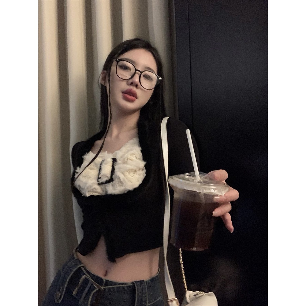 Áo Thun Tay Dài Cổ Vuông Dáng Ôm Thời Trang Cho Nữ