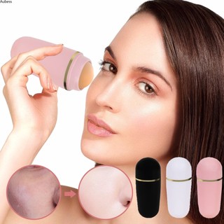 Con lăn hấp thụ dầu mặt đá núi lửa tự nhiên mặt chữ t loại bỏ dầu thanh lăn có thể giặt mini di động đá núi lửa massage gậy aubessds