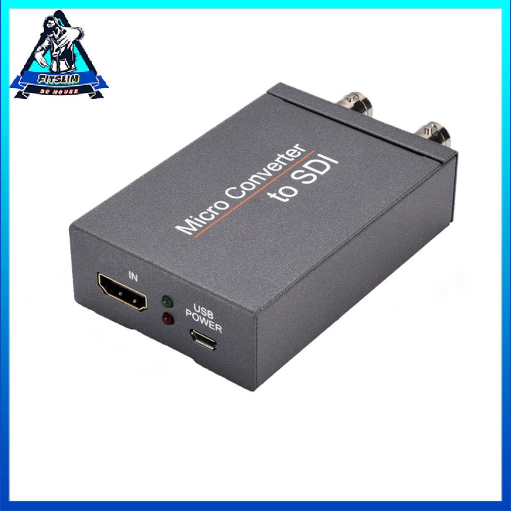 Micro Hdmi-Compatiable To Sdi Converter With Power 1080P Video Audio Splitter