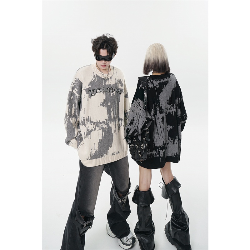 Áo sweater Dáng Rộng Phong Cách Thời Trang Đường Phố Mỹ Mùa Thu Mới 2023