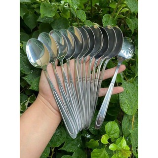 Muỗng Inox Cán Dài Hình Giọt Nước