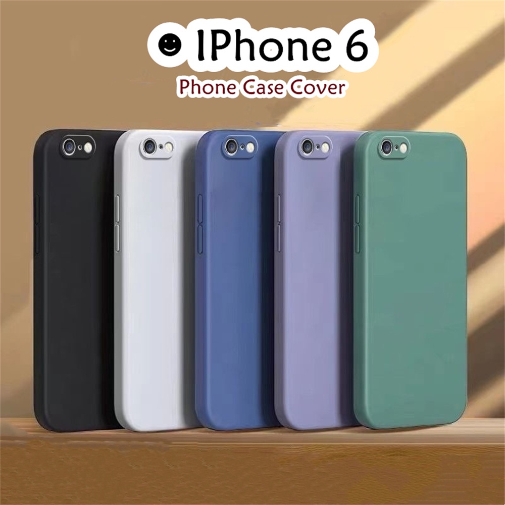 Ốp Điện Thoại Silicon Màu Trơn Đơn Giản Cho iphone 6