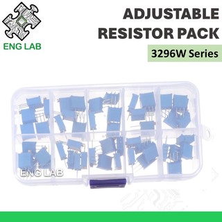 ENGLAB★3296W Series Variable Dimmable Potentier Resistor Kit 10 Loại Tổng cộng 50 miếng Điều chỉnh Potentier Resistor Kit Version
