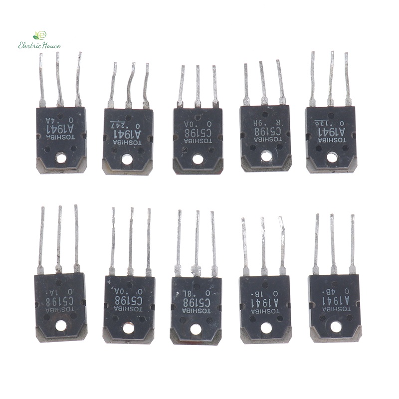 Set 10 Bóng Bán Dẫn Chính Hãng 2sc5198 2sa1941 to3p to-3p