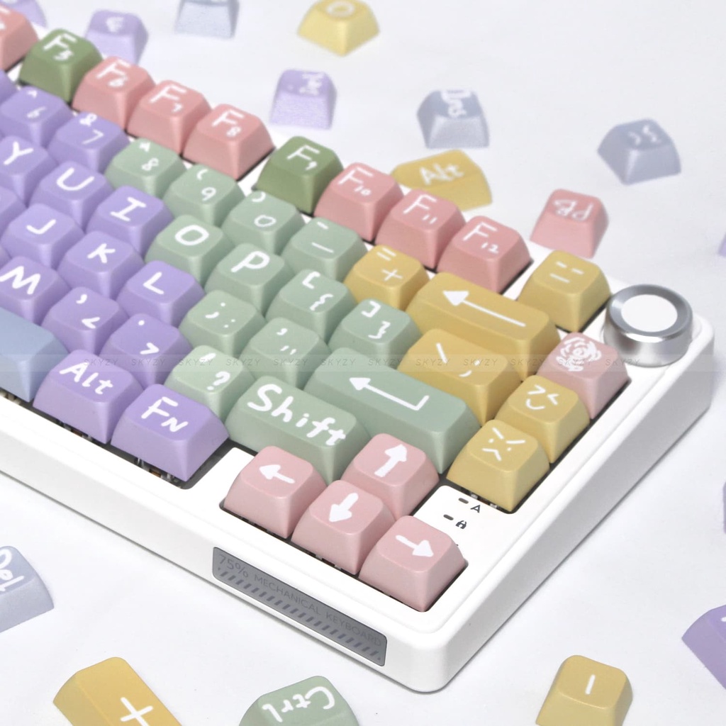 Dopamine Keycaps XDA Profile Màu Sắc PBT DYE SUB Bàn Phím Cơ Keycap