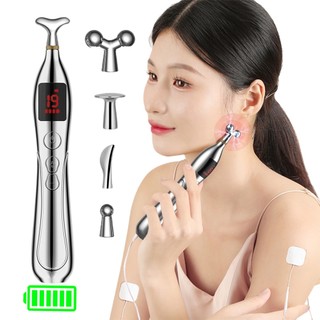 Bút điện laser châm suolaer cứu mát xa cơ thể 5 đầu giúp giảm đau