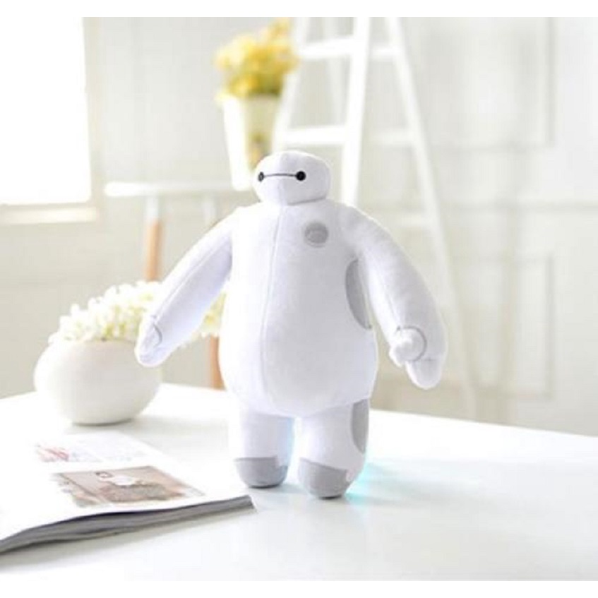 18/38CM Kawaii The Big Hero 6 Baymax Plush Doll Ấm Nam Trắng Béo Trẻ Em Plush Toy Quà Tặng Trẻ Em