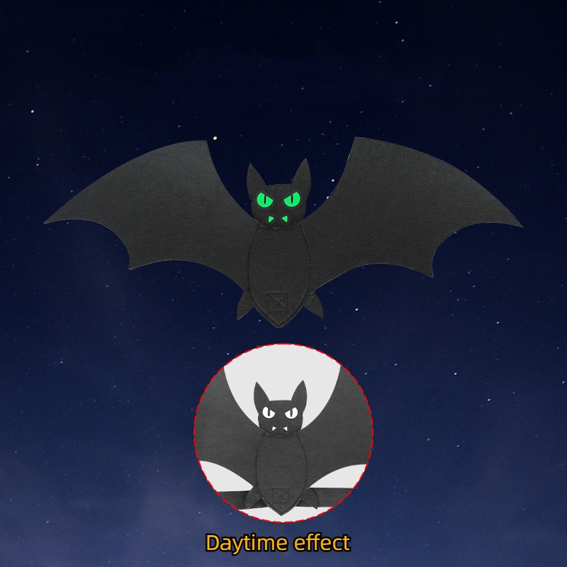 Bộ Đồ Hóa Trang Dơi Và Chó Mèo Phát Sáng Trong Đêm halloween