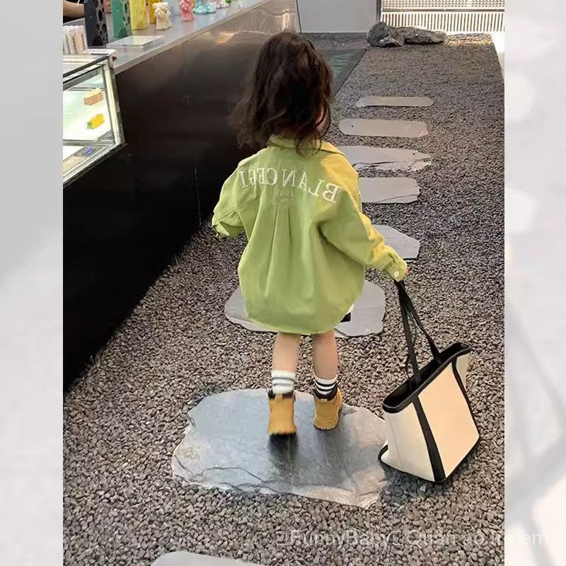 Áo Sơ Mi Mùa Thu Phong Cách Mới 2023 Hợp Thời Trang Dễ Phối Đồ Cho Bé Gái