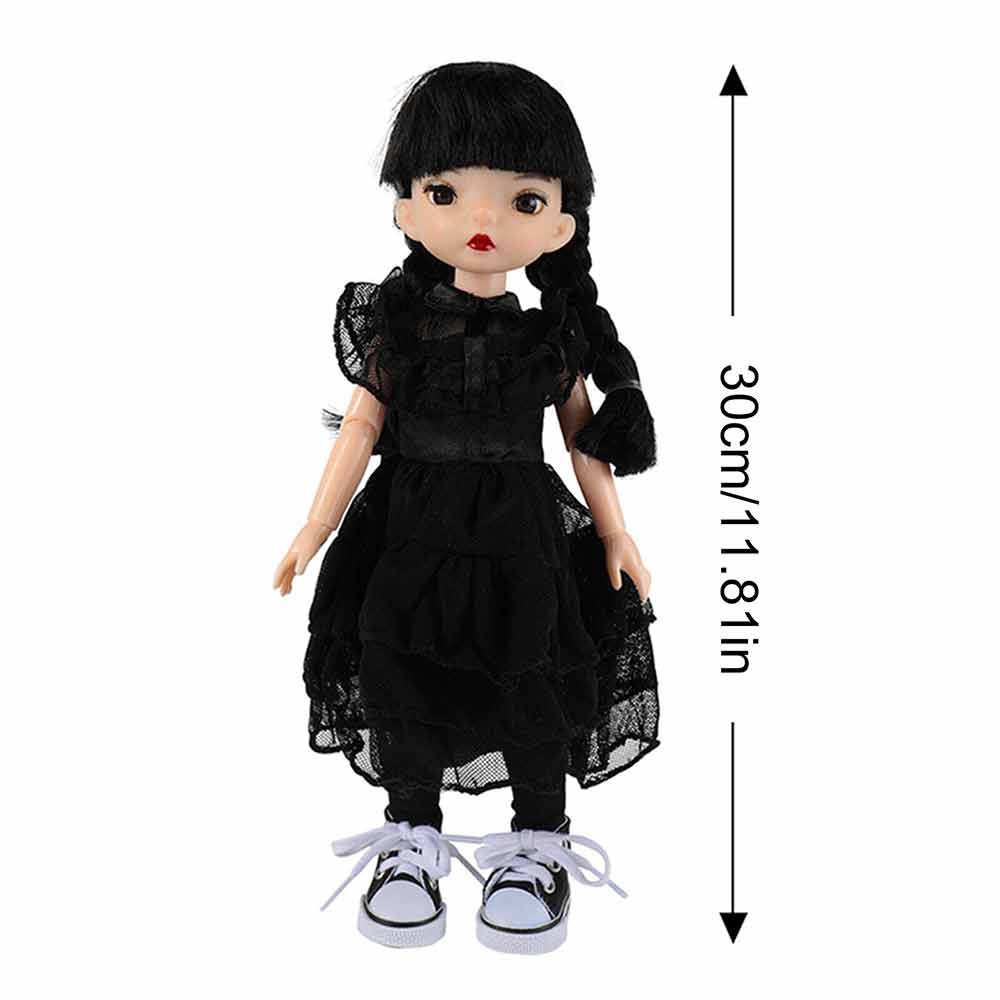 Wednesday Addams Doll Cartoon Anime Action Figures Model Toy Addams Family Princess Dolls Girls Birthday Gifts