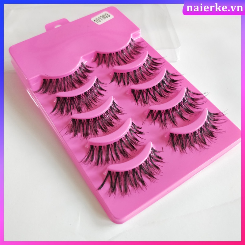Lông Mi Giả 5 Cặp Phong Cách Công Chúa 3D Tự Nhiên Siêu