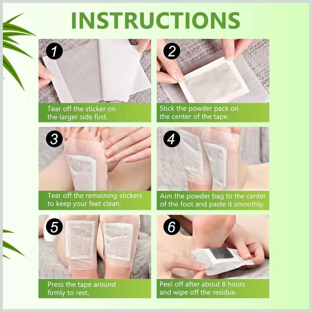 Set 10 Miếng Dán Chân Làm Sạch Sâu Chăm Sóc Sức Khỏe