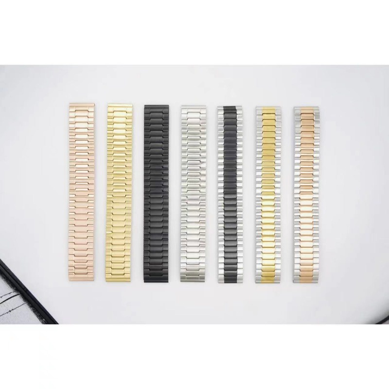 Dây Đeo Đồng Hồ Thay Thế Bằng Thép Không Gỉ Co Giãn 22mm Cho Nam Và Nữ