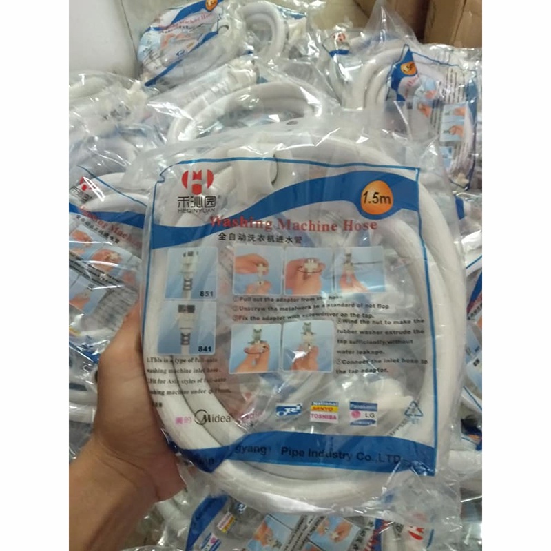 Dây cấp nước máy giặt đa năng 1.5m, ống dây cấp mg 150cm hàng Tốt