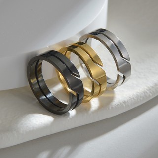 1 Nhẫn Thép Titan Phong Cách Hàn Quốc Thời Trang