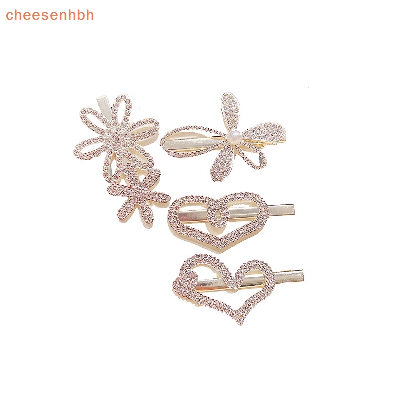 Chehbh Kẹp Tóc Kim Loại Hình Hoa / Bướm / Trái Tim Phong Cách Hàn Quốc Cho Nữ vn