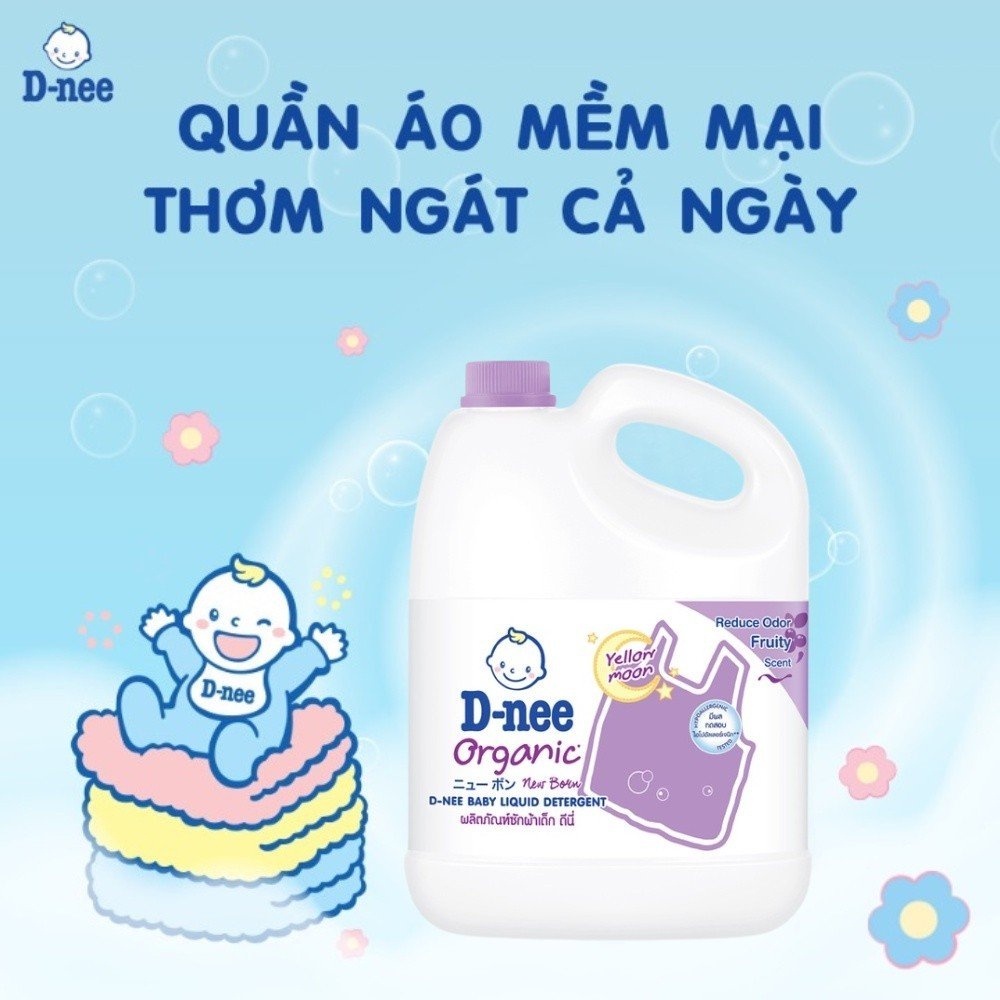 Nước Giặt Dnee Chính Hãng Nhập Khẩu Thái Lan Tem Đại Thịnh, Nước Xả Giặt Cho Bé
