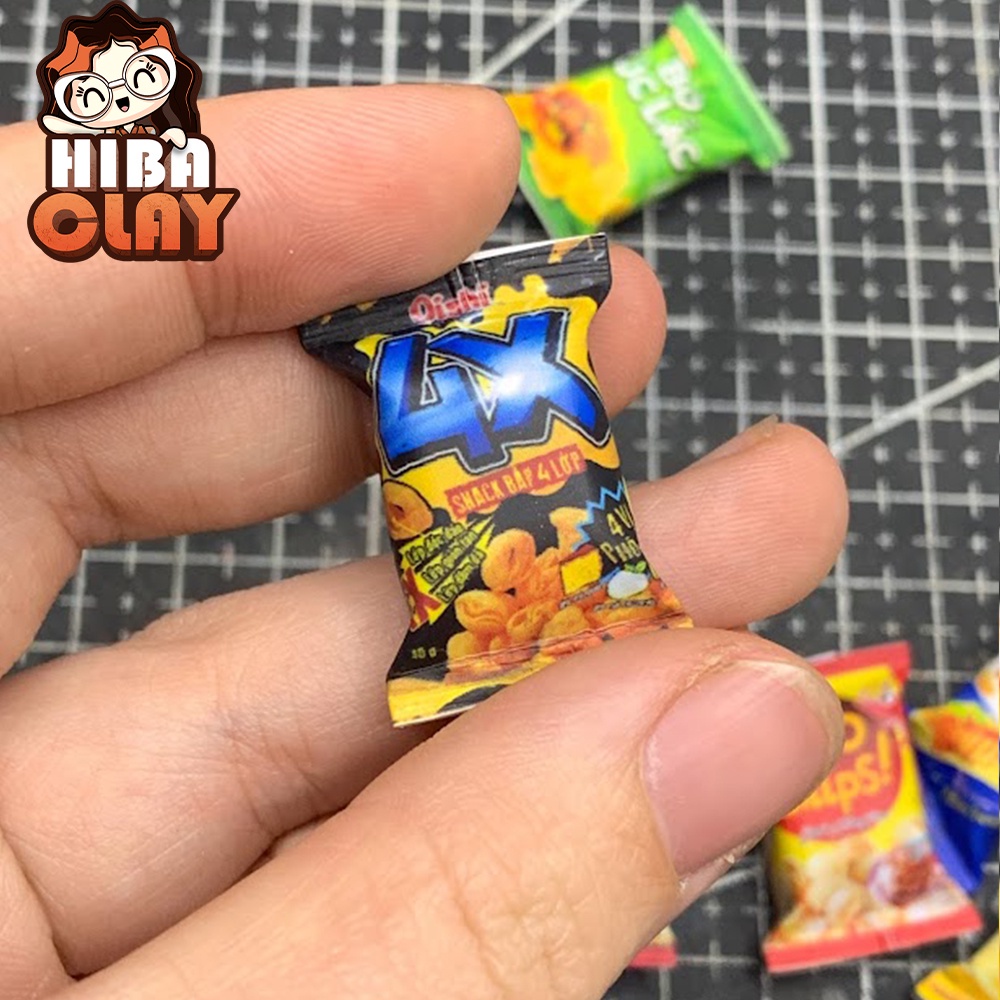 Snack 05 Minifood trang trí mô hình, đồ ăn mini mô hình cho búp bê