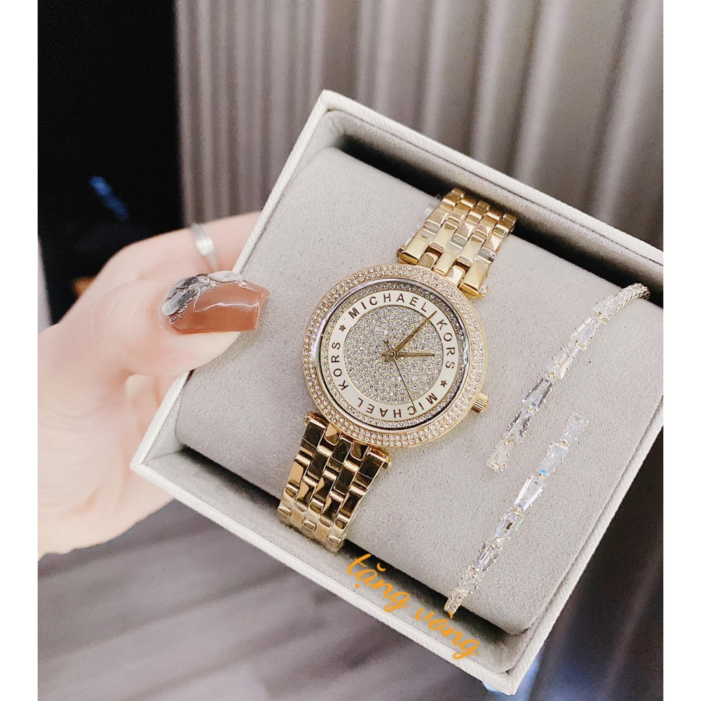 Đồng hồ chính hãng nữ Michael Kors - Máy Quartz pin - Kính khoáng