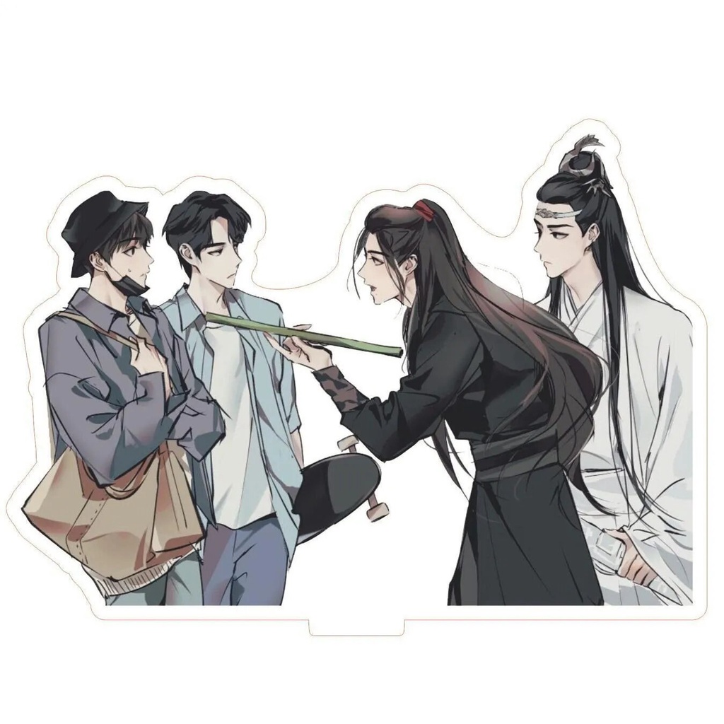 Mô hình Standee Trần Tình Lệnh Vương Nhất Bác Tiêu Chiến Ngụy Anh Lam Trạm Phụ kiện trang trí để bàn góc học tập